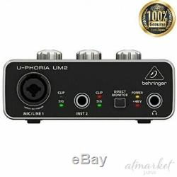 Bellinger USB audio interface UM2 2x2 Black DTM DAW genuine from JAPAN
