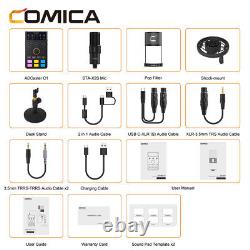 COMICA AD Caster C1-K1 Audio Mixer USB Audio Interface Sound with O6I5
