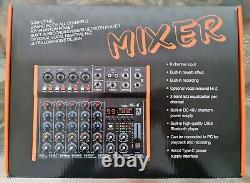 D Debra 6 Channel Audio Interface Mixer 99 DSP Effects DJ Controller