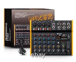 D Debra 6 Channel Audio Interface Mixer 99 DSP Effects DJ Controller