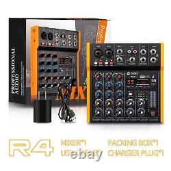 D Debra 6 Channel Audio Interface Mixer 99 DSP Effects DJ Controller