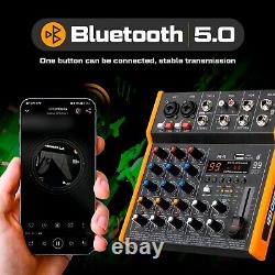 D Debra 6 Channel Audio Interface Mixer 99 DSP Effects DJ Controller