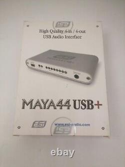 ESI MAYA44 USB+ 4-In/4-Out USB Audio Interface BOXED NEW (LT)