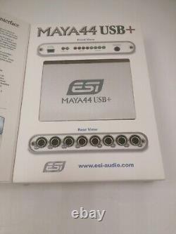 ESI MAYA44 USB+ 4-In/4-Out USB Audio Interface BOXED NEW (LT)