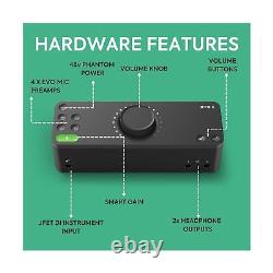 EVO 8 USB Audio Interface external sound card for music productions 4 in / 4