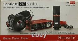 FOCUSRITE SCARLETT 2i2 STUDIO PACK 2ND GENERATION