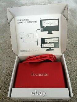 FOCUSRITE Scarlet SOLO Third-Gen. 2-in 2 out USB AUDIO INTERFACE +2m CABLE
