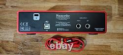 Focusrite 2i2 2nd Gen Audio Interface USB For XLR Microphone/Instrument (Red)