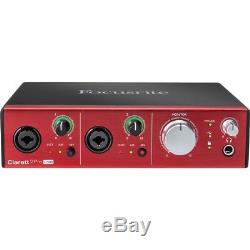 Focusrite Clarett 2Pre USB 10-In / 4-Out USB Audio Interface