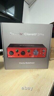 Focusrite Clarett+ 2Pre USB Audio Interface (NEW)