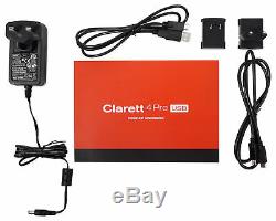 Focusrite Clarett 4Pre USB Audio Recording Interface+Presonus Studio Monitors