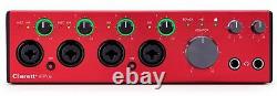 Focusrite Clarett+ 4Pre USB-C Audio Recording Interface, 4 Mic Preamps/JFET/ADAT