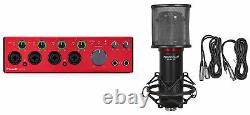 Focusrite Clarett+ 4Pre USB-C Audio Recording Interface JFET/ADAT+Microphone