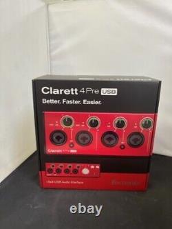 Focusrite Clarett 4 Pre USB n048900215098 ih. Hh 26/05