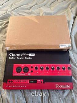 Focusrite Clarett 8Pre Audio Interface Usb