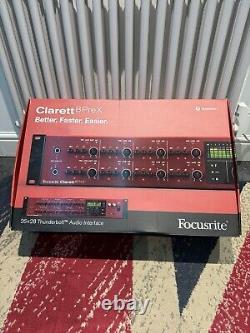Focusrite Clarett 8Pre X Thunderbolt Audio interface + usb c adapter and lead