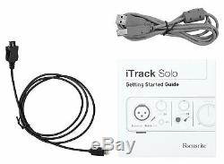 Focusrite ITRACK SOLO LIGHTNING USB Audio Recording Interface For iPad/Mac