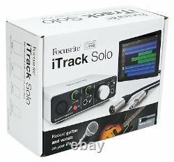 Focusrite ITRACK SOLO LIGHTNING USB Audio Recording Interface For iPad/Mac