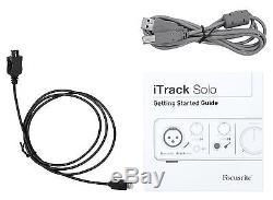 Focusrite ITRACK SOLO LIGHTNING USB Audio Recording Interface+Studio Mic+Cable