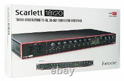 Focusrite SCARLETT 18I20 3rd Gen 192kHz USB Audio Interface with Pro Tools First