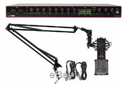 Focusrite SCARLETT 18I20 3rd Gen USB Audio Recording Interface+Mic+40 Boom Arm