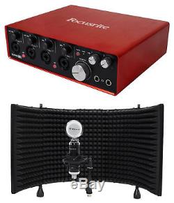 Focusrite SCARLETT 18I8 2nd Gen 192kHz USB Audio Recording Interface+Mic+Shield