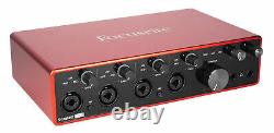 Focusrite SCARLETT 18I8 3rd Gen USB Audio Recording Interface+Boom Arm+Cable