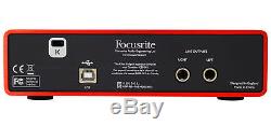 Focusrite SCARLETT 2I2 2nd Gen 192KHz USB 2.0 Audio Interface with Pro Tools First