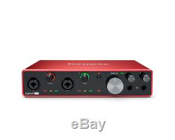 Focusrite SCARLETT 8I6 3rd Gen USB Audio Interface with Pro Tools First+Cables