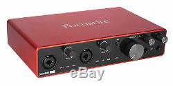 Focusrite SCARLETT 8I6 3rd Gen USB Audio Interface with Pro Tools First+Cables