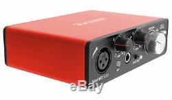 Focusrite SCARLETT SOLO 2nd Gen 192KHz USB 2.0 Audio Interface+Studio Microphone