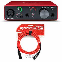 Focusrite SCARLETT SOLO 3rd Gen 192kHz USB Audio Recording Interface + XLR Cable
