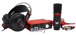 Focusrite SCARLETT SOLO STUDIO 2.0 Audio Interface+Mic+Headphones+Free Speaker