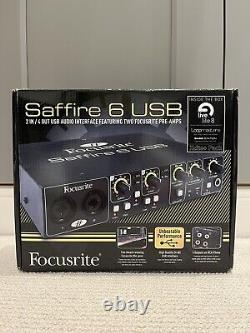 Focusrite Saffire 6 USB Audio Interface Music Musical Instruments DJ