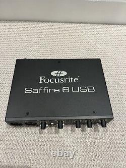 Focusrite Saffire 6 USB Audio Interface Music Musical Instruments DJ