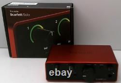 Focusrite Scarlet Solo 4th Generation