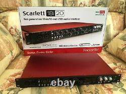 Focusrite Scarlett 18i20 2nd Gen USB Audio Interface, Immaculate, Boxed, 1 owner