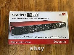 Focusrite Scarlett 18i20 2nd Gen USB Audio Interface USED+Software Bundle