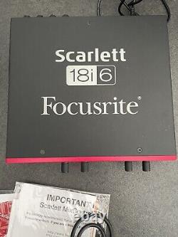 Focusrite Scarlett 18i6 USB Audio Interface SPDIF ADAT MIDI