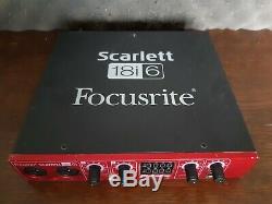 Focusrite Scarlett 18i6 USB Audio Interface with power supply
