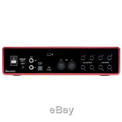 Focusrite Scarlett 18i8 2nd Gen 18 In/8 Out USB 2.0 Audio Interface With Protools