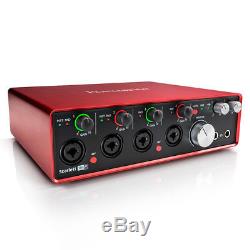 Focusrite Scarlett 18i8 2nd Gen 18 In/8 Out USB 2.0 Audio Interface with Protools