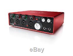 Focusrite Scarlett 18i8 2nd Gen 24/192khz USB Audio Interface USED