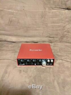 Focusrite Scarlett 18i8 2nd Generation USB Audio Interface With POWER CABLE & USB