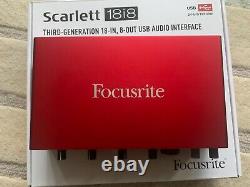 Focusrite Scarlett 18i8 (3rd Gen) USB Audio Interface Perfect Condition