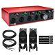 Focusrite Scarlett 18i8 3rd Generation Usb Audio Interface With Cables Package