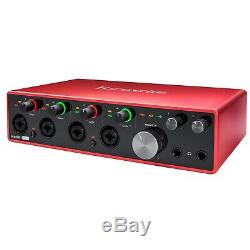 Focusrite Scarlett 18i8 3rd Generation USB Audio Interface with Cables Package