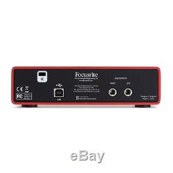 Focusrite Scarlett 2i2 (2nd Gen) USB 2.0 Audio Interface + Ableton Pro Tools DAW