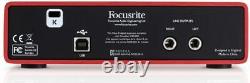 Focusrite Scarlett 2i2 2nd Gen USB Audio Interface MINT CONDITION