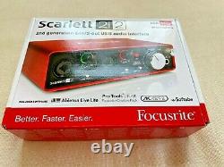 Focusrite Scarlett 2i2 (2nd Gen) USB Audio Interface with Pro Tools